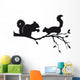 Squirrels Tree Branch Vector Wall Decal