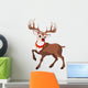 Beautiful Cartoon Reindeer Rudolf Wall Decal