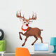 Beautiful Cartoon Reindeer Rudolf Wall Decal