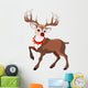 Beautiful Cartoon Reindeer Rudolf Wall Decal