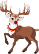 Beautiful Cartoon Reindeer Rudolf Wall Decal