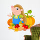 Hedgehog with Harvest Wall Decal