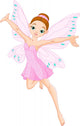 Cute Pink Fairy Wall Decal