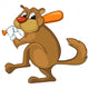 Cartoon Character Beaver Wall Decal