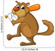 Cartoon Character Beaver Wall Decal