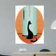 Cat and Sausages Wall Decal
