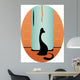 Cat and Sausages Wall Decal