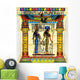 Isis and Nefertari Egyptian Papyrus Wall Decal