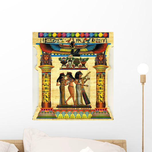 Musicians of Nakht Egyptian Papyrus Wall Decal