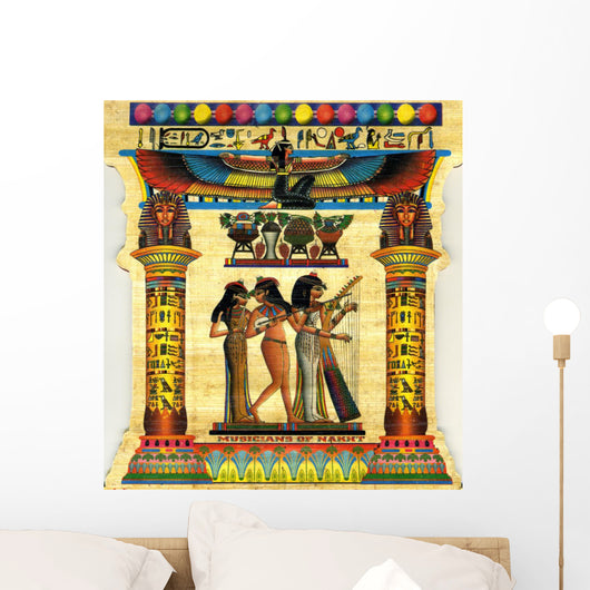 Musicians of Nakht Egyptian Papyrus Wall Decal