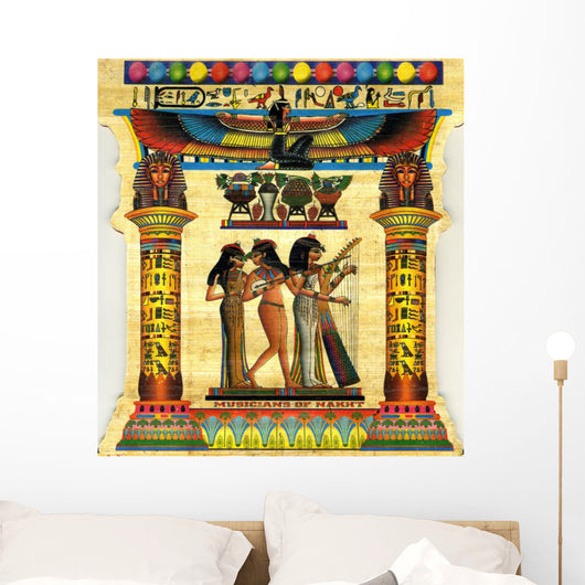 Musicians of Nakht Egyptian Papyrus Wall Decal