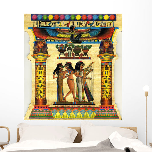 Musicians of Nakht Egyptian Papyrus Wall Decal