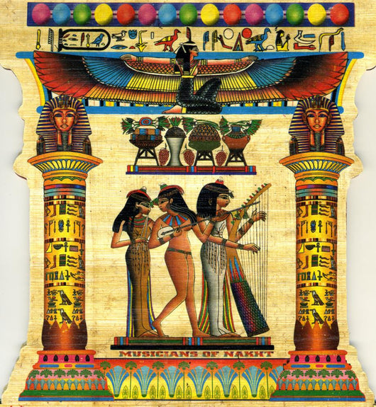 Musicians of Nakht Egyptian Papyrus Wall Decal