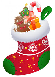 Christmas Sock Wall Decal
