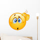 Confused Emoticon Wall Decal