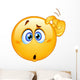 Confused Emoticon Wall Decal