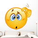 Confused Emoticon Wall Decal