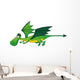 Flying Cartoon Dragon Wall Decal