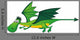Flying Cartoon Dragon Wall Decal