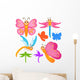 Colorful Butterfly Dragonfly Wall Stickers Wall Decal