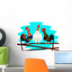 Three Poyuschyh Cock Wall Decal