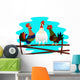 Three Poyuschyh Cock Wall Decal