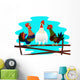 Three Poyuschyh Cock Wall Decal