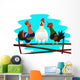 Three Poyuschyh Cock Wall Decal