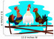 Three Poyuschyh Cock Wall Decal