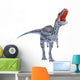 Blue Majungasaurus Crying Wall Decal