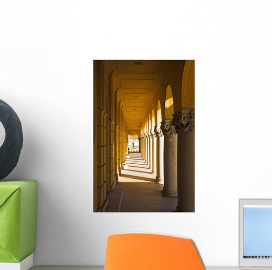 Classic Archway with Colonnade Wall Decal