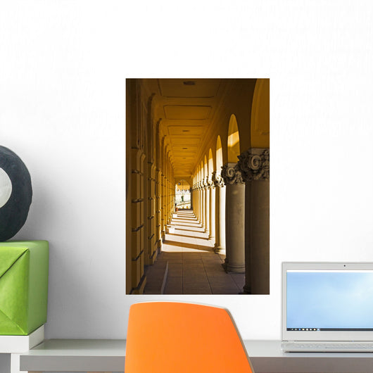 Classic Archway with Colonnade Wall Decal