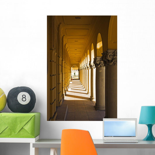 Classic Archway with Colonnade Wall Decal