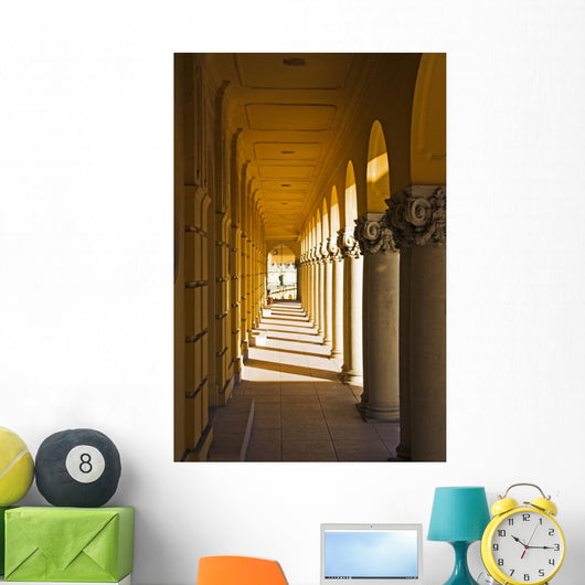 Classic Archway with Colonnade Wall Decal