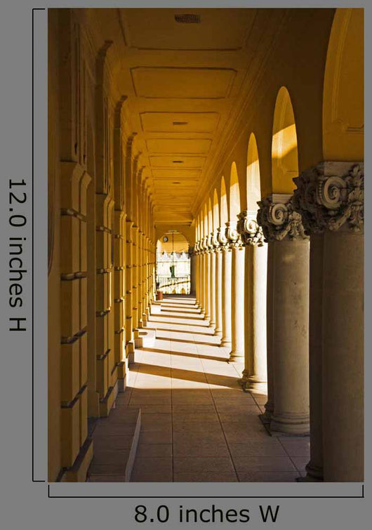 Classic Archway with Colonnade Wall Decal