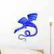 Flying Blue Dragon Wall Decal