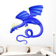 Flying Blue Dragon Wall Decal