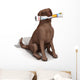 Perro Con El Peridico Wall Decal
