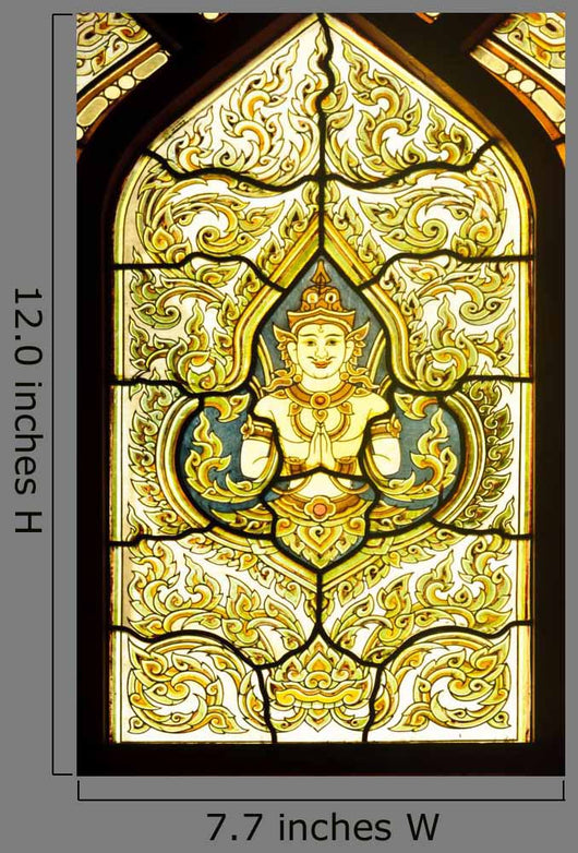 Thai Art Glass Window Wall Decal