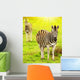 Wild Zebras African Continent Wall Decal