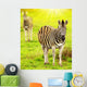 Wild Zebras African Continent Wall Decal