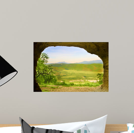 Cave Mountain Sunrise Nature Wall Decal