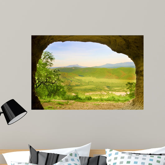 Cave Mountain Sunrise Nature Wall Decal