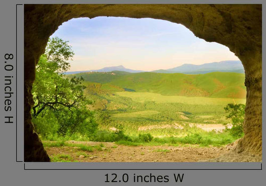 Cave Mountain Sunrise Nature Wall Decal