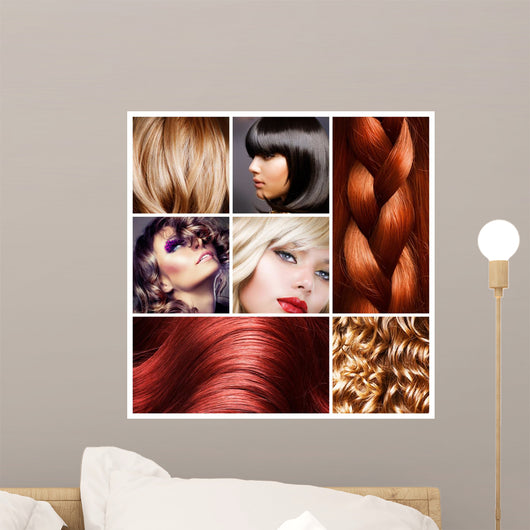 Hair Collage Hairstyles Wall Decal