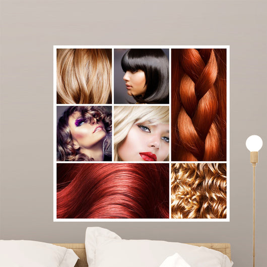 Hair Collage Hairstyles Wall Decal