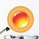 Cabochon Gold with Meanders Wall Decal