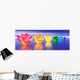 Lily Flowers Chakras Night Wall Decal