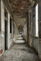 Long Empty Corridor and Wall Decal