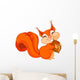 Squirrel with Nut Wall Decal